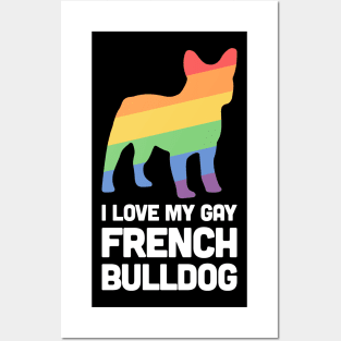 French Bulldog - Funny Gay Dog LGBT Pride Posters and Art